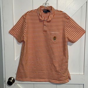 Polo by Ralph Lauren orange & white striped  xl